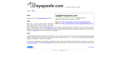 Desktop Screenshot of eyepaste.com