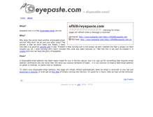 Tablet Screenshot of eyepaste.com